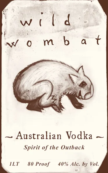 Wild Wombat drawing, January 2011