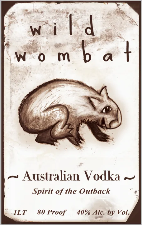 Wild Wombat drawing, April 2011