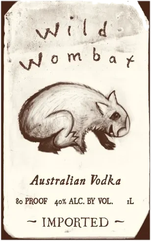 Wild Wombat drawing, July 2011