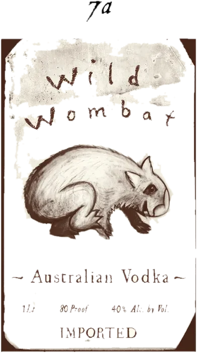 Wild Wombat drawing, August 2011