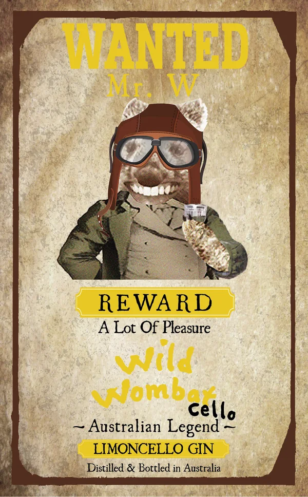 Wanted poster: Mr. W, LimonCello Gin