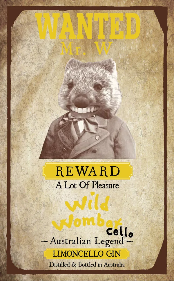 Wanted poster: Mr. W, LimonCello Gin